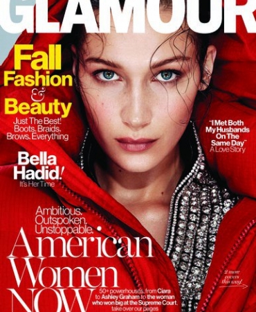 Белла Хадид на обложке сентябрьского выпуска Glamour