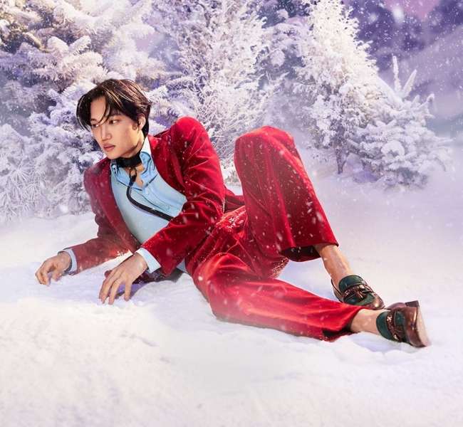 Gucci представляют сказочный зимний кампейн с К-Pop звездой KAI