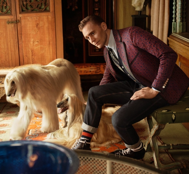 Том Хиддлстон в новом кампейне Gucci