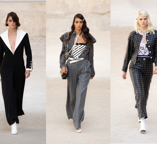 Показ круизной коллекции CHANEL 2021 в стиле панк