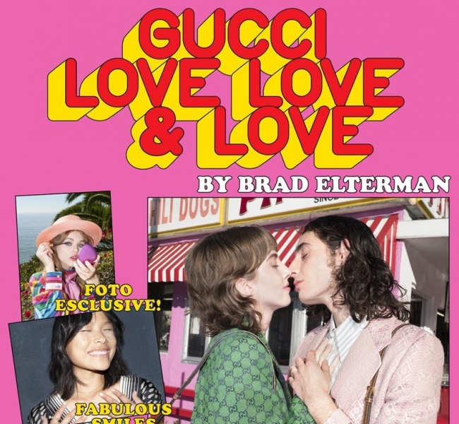 Gucci выпустили эксклюзивный журнал "LOVE LOVE LOVE" ко Дню святого Валентина