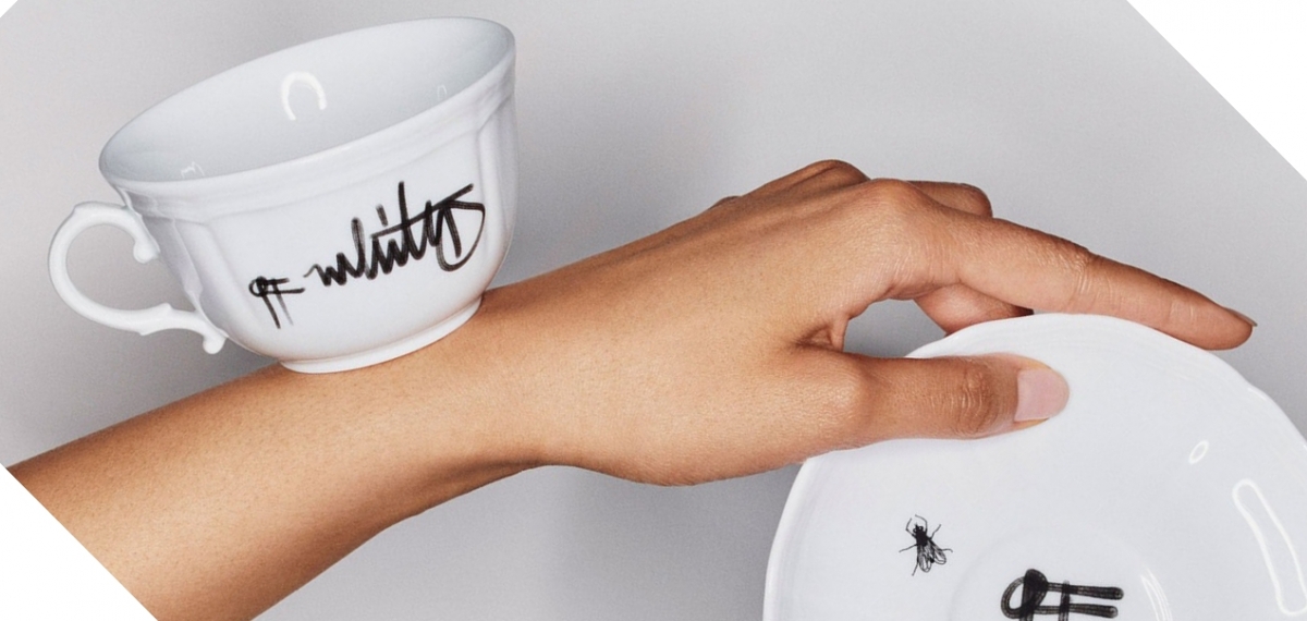 Off-White ™ выпустили ограниченную коллекцию роскошной посуды