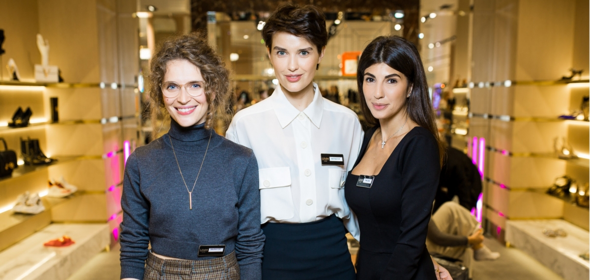 Цветы и звёздные стилисты на открытии Shoe Heaven Department в ЦУМ