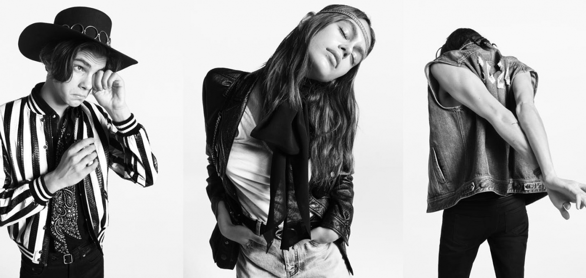Молодые и дерзкие: Saint Laurent Denim представили «рок-н-ролльный» кампейн