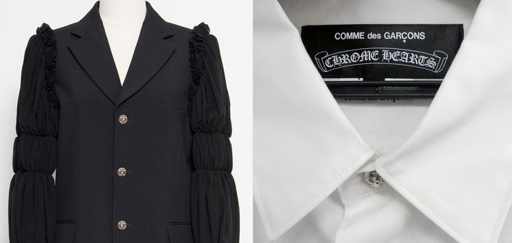 COMME des GARÇONS и Chrome Hearts создали ограниченную коллекцию одежды.
