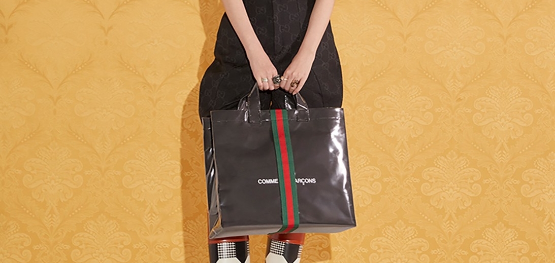 Gucci и COMME des GARÇONS выпустили третью совместную сумку
