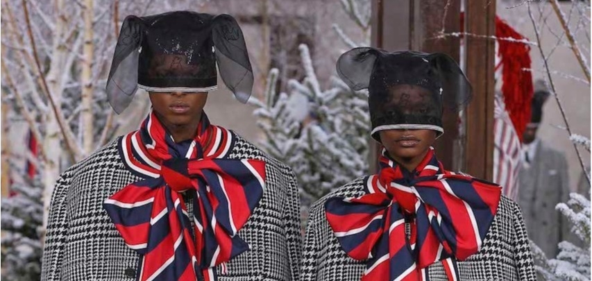 Каждой твари по паре: Thom Browne сделали животных из людей и впервые представил совместную мужскую и женскую коллекцию