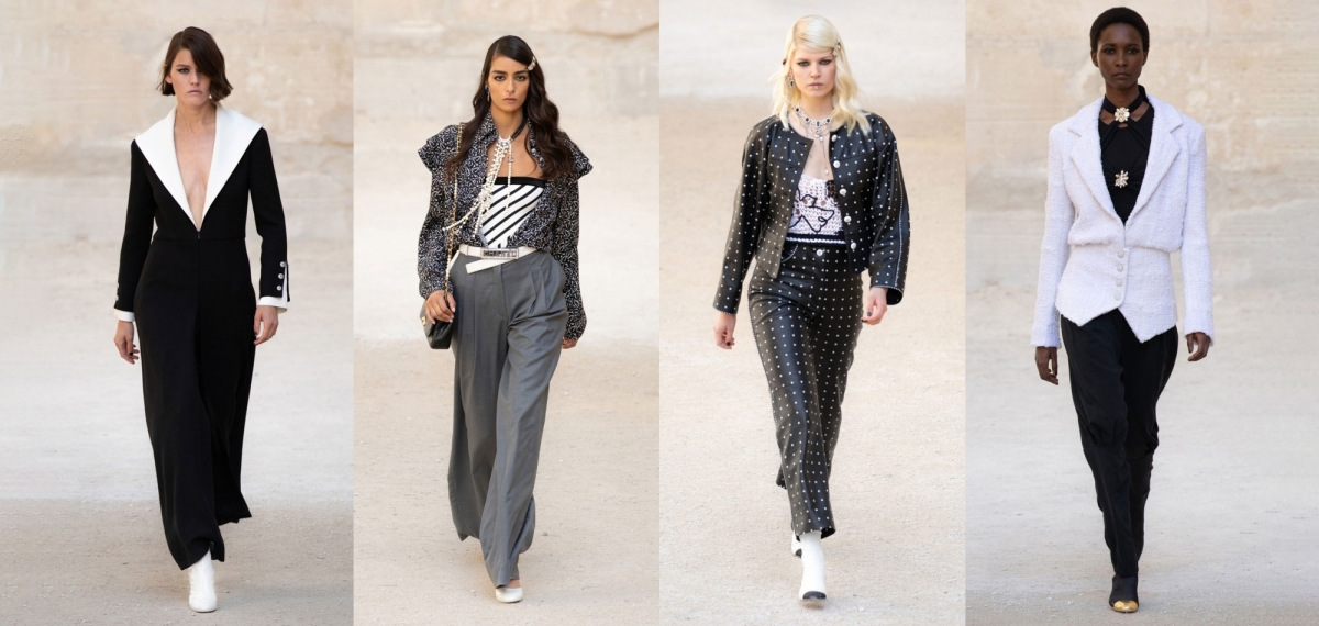 Показ круизной коллекции CHANEL 2021 в стиле панк